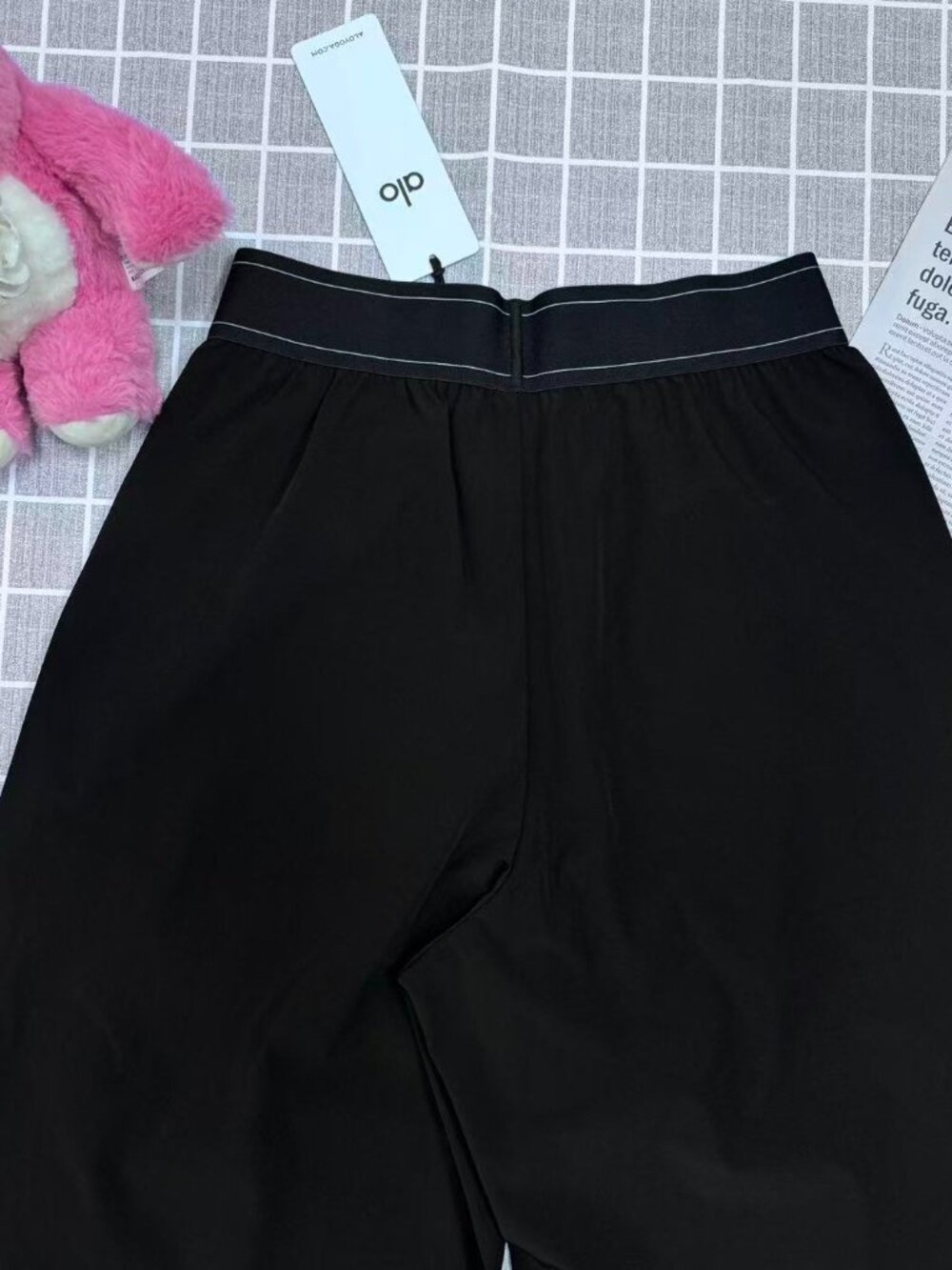 🖤Black Alo Yoga High Waisted Wide Leg Pants 😁 Minimalist  | NWT (30" Inseam) - Picture 5 of 8